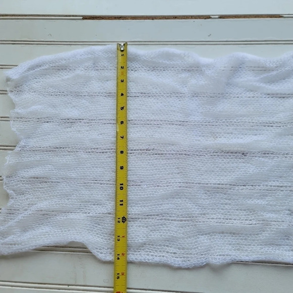 Newborn Photography Props Soft Knit Newborn Stretch Lighweig Wrap Blanket white - Picture 5 of 6